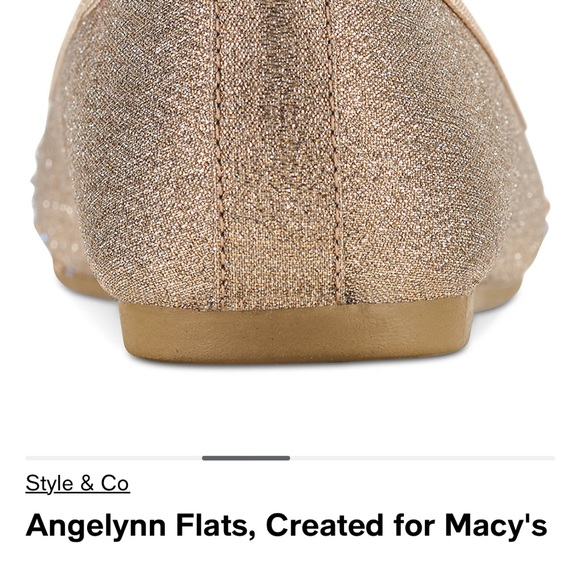 Style & Co Angelynn Gold flats - Picture 3 of 5